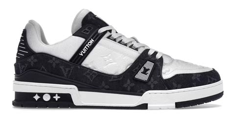 lv black and white trainers.